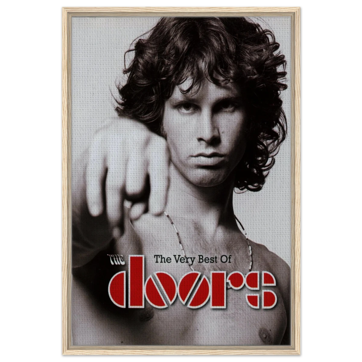 The Doors – A Tribute to Jim Morrison & Rock’s Poetic Rebel - 60x90 cm / 24x36″ - Framed Canvas - Wood frame