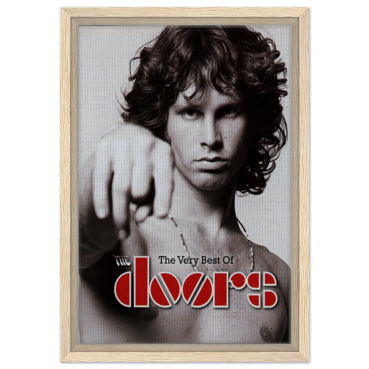 The Doors – A Tribute to Jim Morrison & Rock’s Poetic Rebel - 30x45 cm / 12x18″ - Framed Canvas - Wood frame