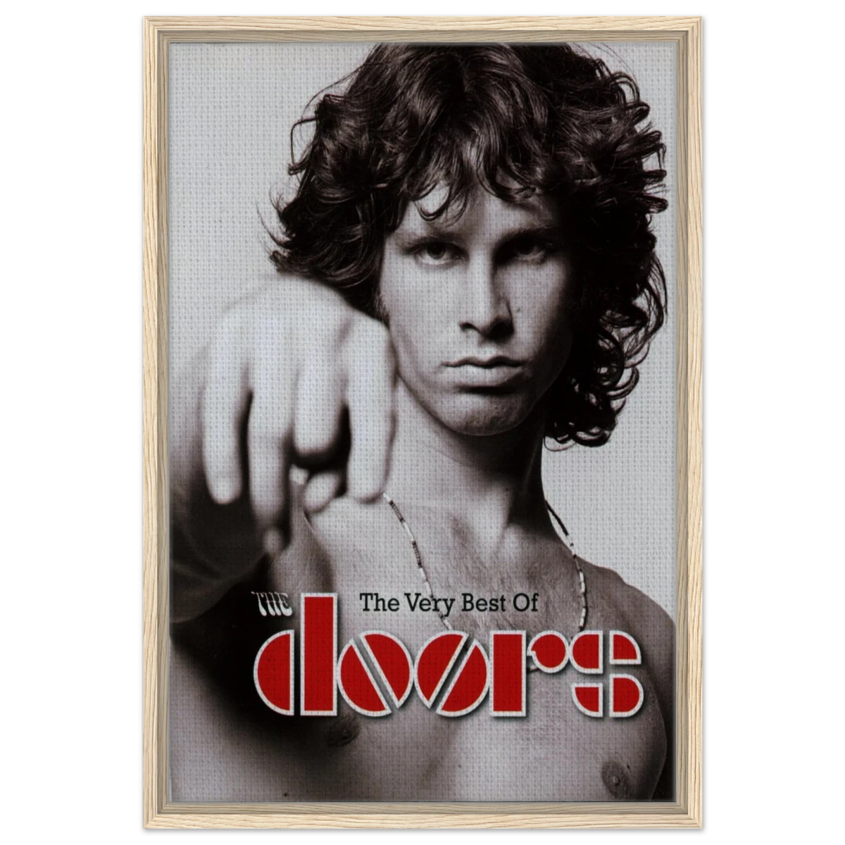 The Doors – A Tribute to Jim Morrison & Rock’s Poetic Rebel - 50x75 cm / 20x30″ - Framed Canvas - Wood frame