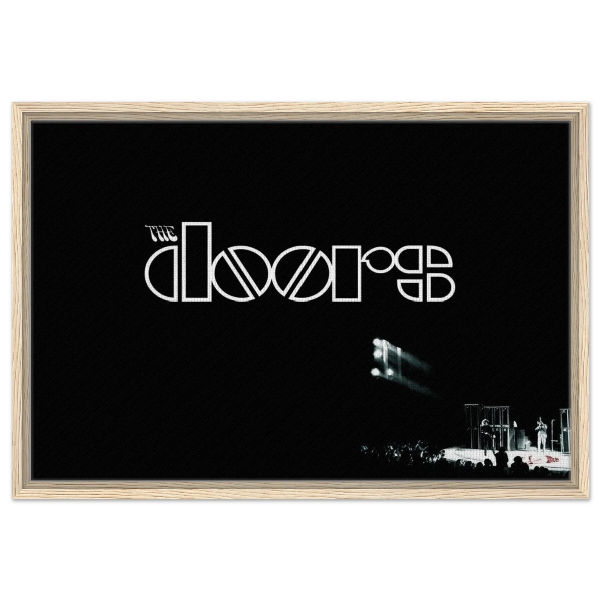The Doors – Rock’s Poetic Rebel - 50x75 cm / 20x30″ - Framed Canvas - Wood frame