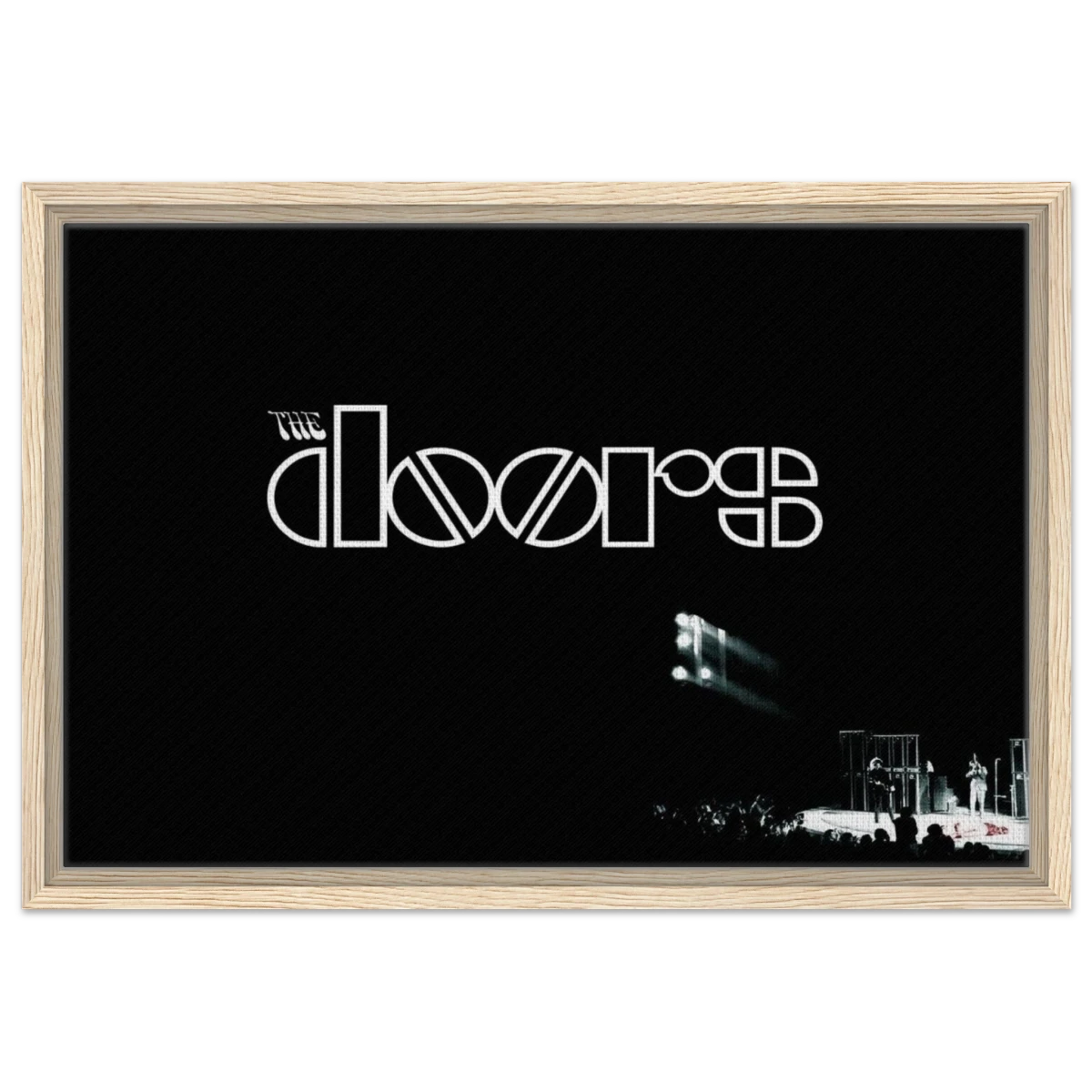 The Doors – Rock’s Poetic Rebel - 40x60 cm / 16x24″ - Framed Canvas - Wood frame