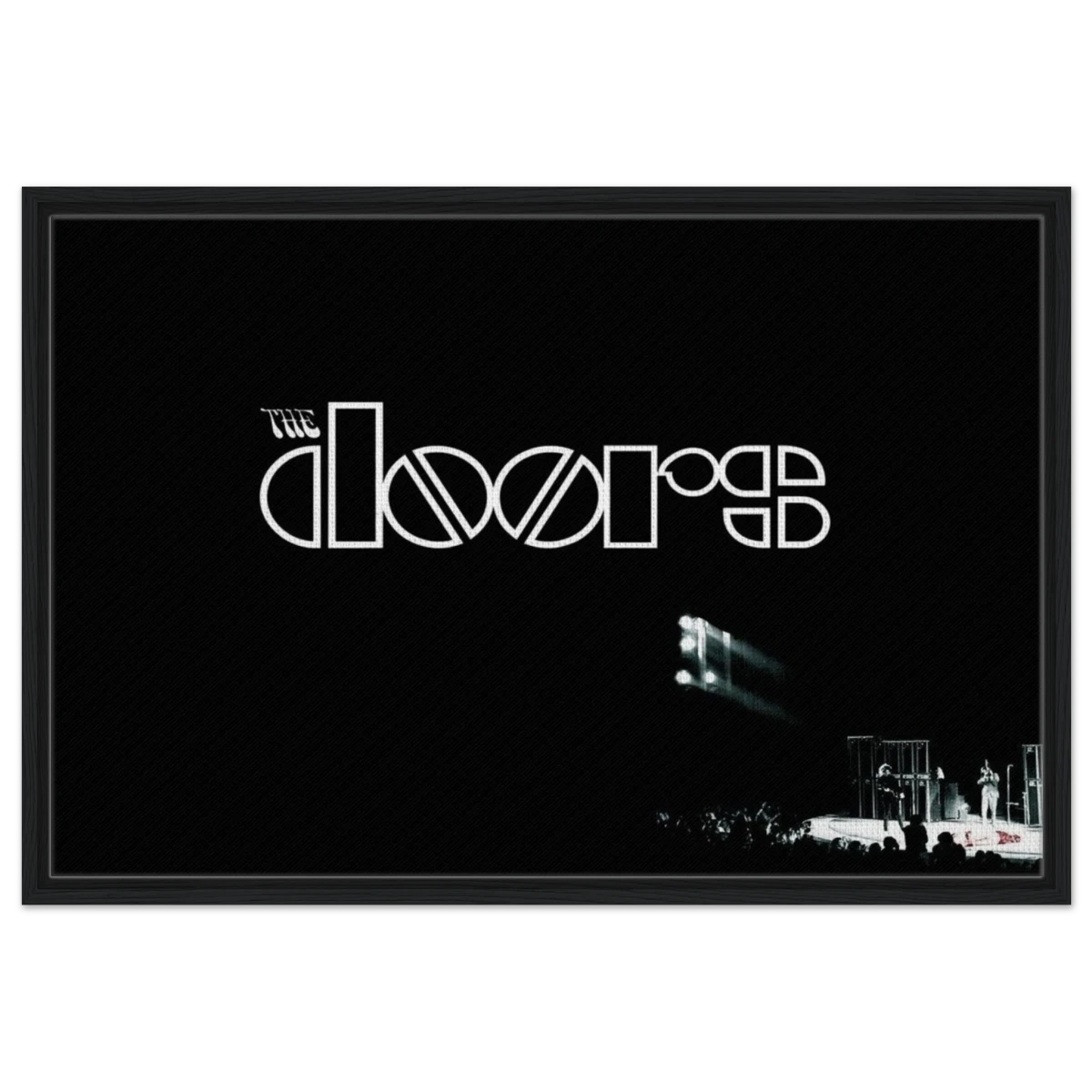 The Doors – Rock’s Poetic Rebel - 60x90 cm / 24x36″ - Framed Canvas - Black frame