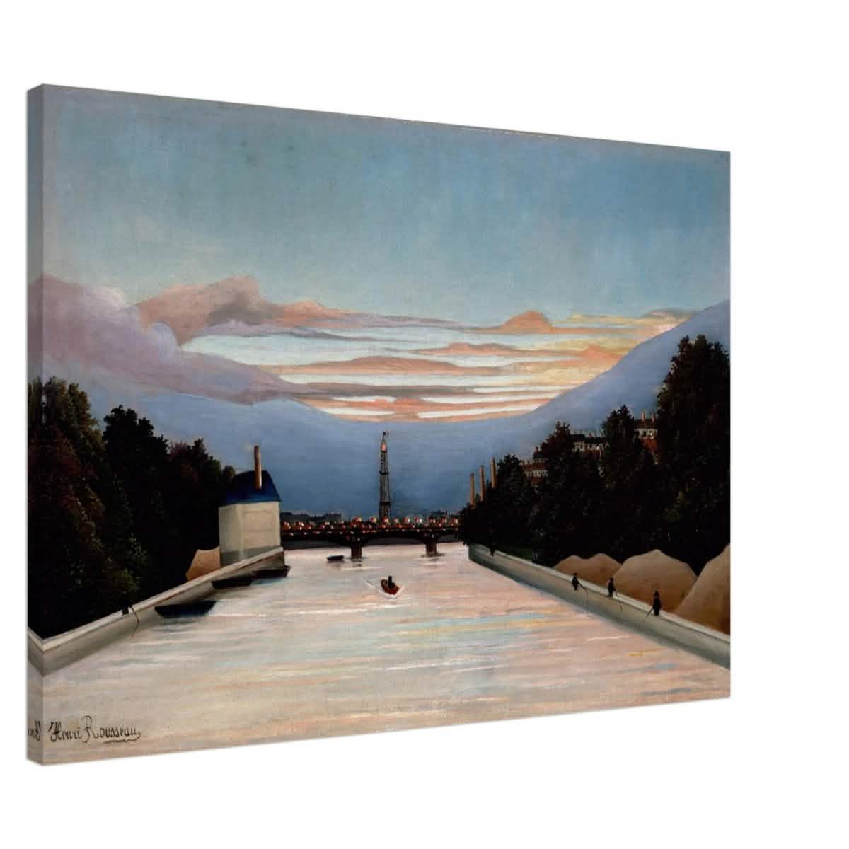 The Eiffel Tower, c. 1898 by Henri Rousseau - Canvas - 70x100 cm / 28x40″ - Thick