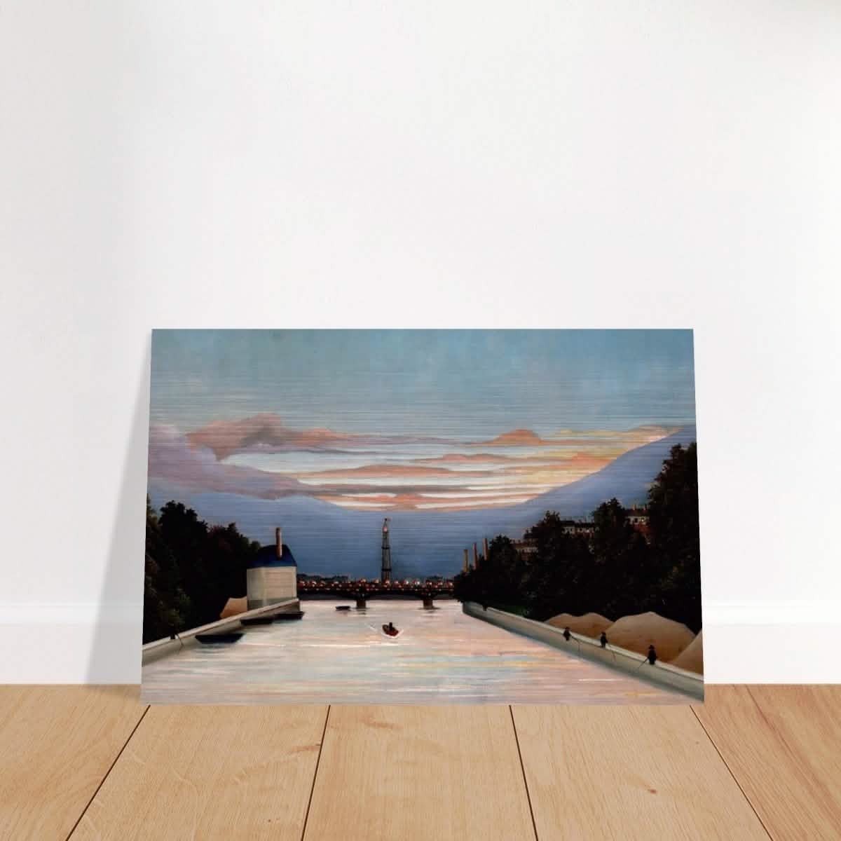 The Eiffel Tower, c. 1898 by Henri Rousseau - Brushed Aluminum Print - 30x45 cm / 12x18″ -