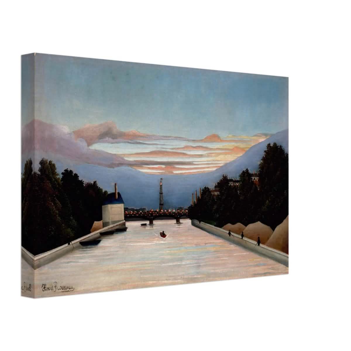 The Eiffel Tower, c. 1898 by Henri Rousseau - Canvas - 30x45 cm / 12x18″ - Thick