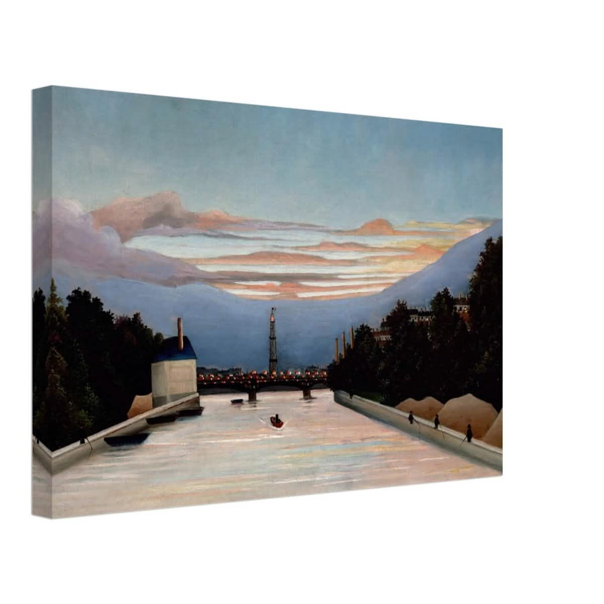 The Eiffel Tower, c. 1898 by Henri Rousseau - Canvas - 30x45 cm / 12x18″ - Slim