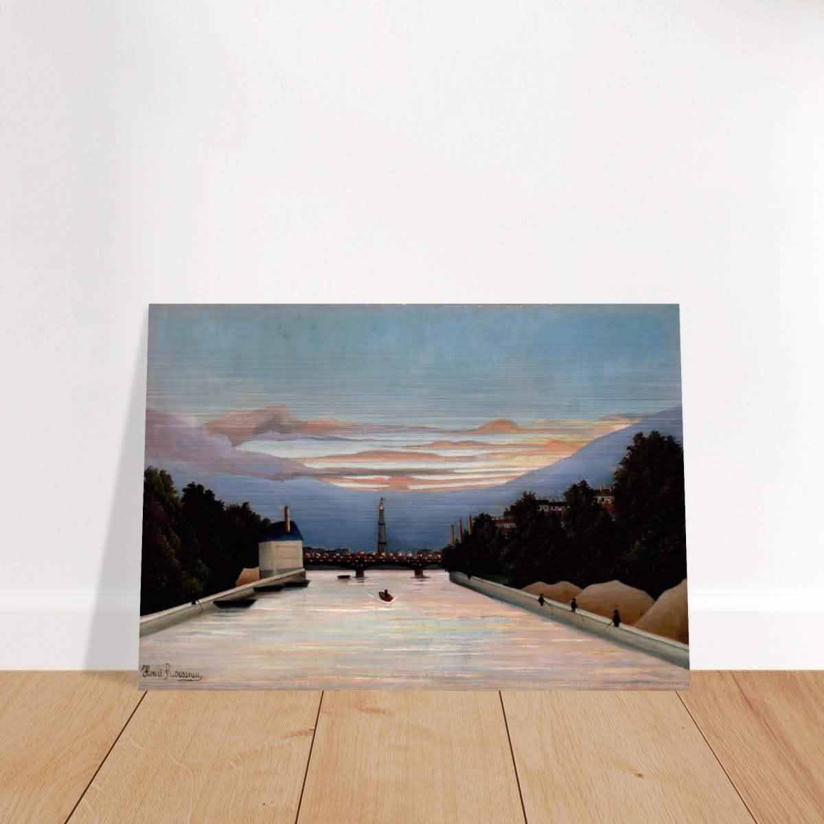 The Eiffel Tower, c. 1898 by Henri Rousseau - Brushed Aluminum Print - 70x100 cm / 28x40″ -