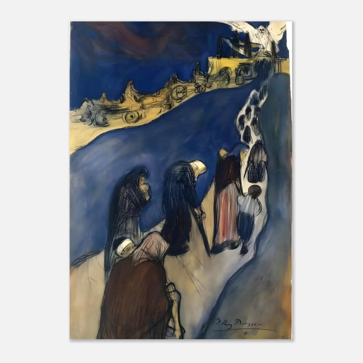 The End of the Road (Au bout de la route) by Pablo Picasso - Aluminum Print - 70x100 cm / 28x40″ -