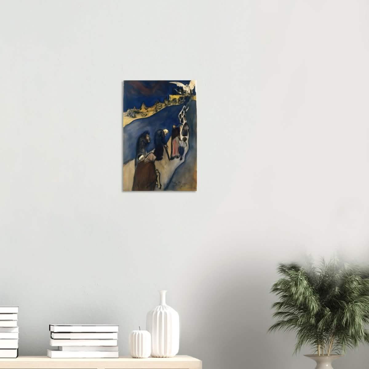 The End of the Road (Au bout de la route) by Pablo Picasso - Wood Prints - 30x45 cm / 12x18″ - 10 mm