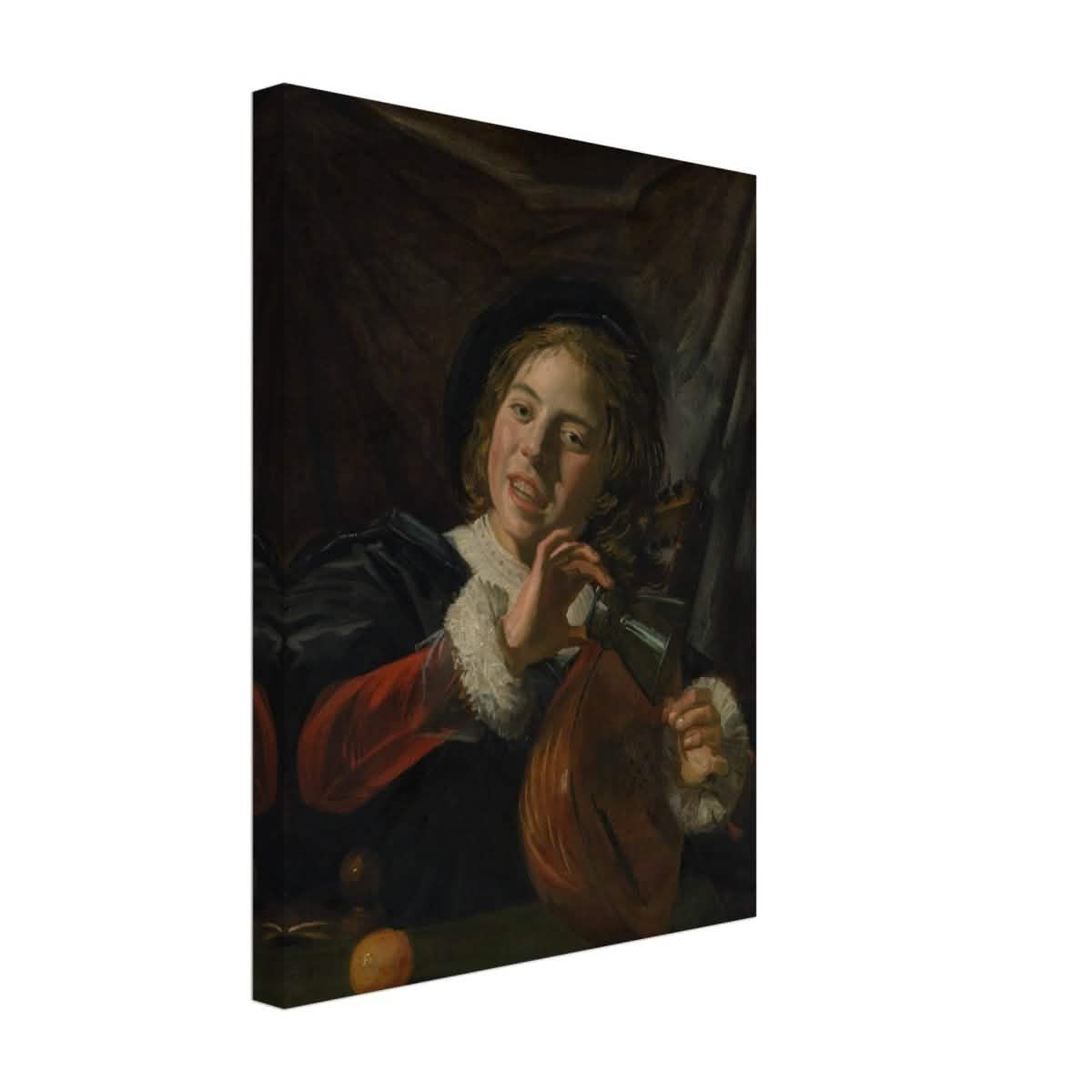 The Fingernail Test by Frans Hals and Judith Leyster | Vintage wall art print - Canvas - 30x40 cm / 12x16″ -