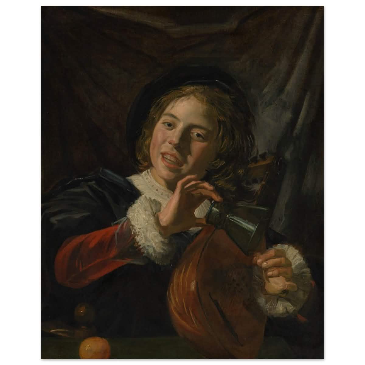 The Fingernail Test by Frans Hals and Judith Leyster | Vintage wall art print - Wood Prints - 40x50 cm / 16x20″ -