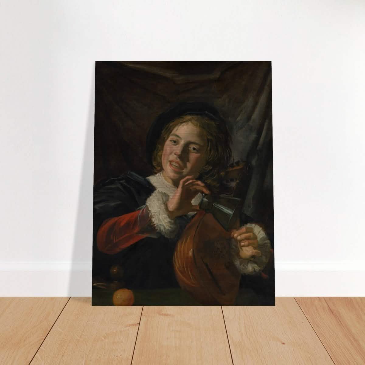 The Fingernail Test by Frans Hals and Judith Leyster | Vintage wall art print - Brushed Aluminum Print - 30x40 cm / 12x16″ -