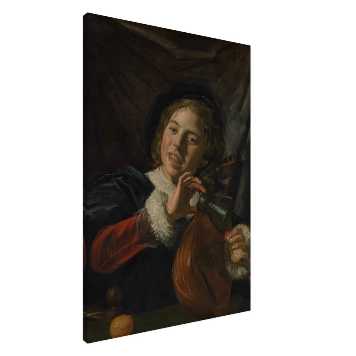 The Fingernail Test by Frans Hals and Judith Leyster | Vintage wall art print - Canvas - 70x100 cm / 28x40″ -