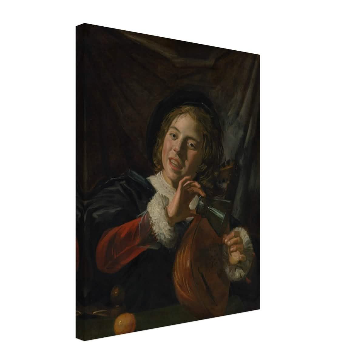 The Fingernail Test by Frans Hals and Judith Leyster | Vintage wall art print - Canvas - 40x50 cm / 16x20″ -