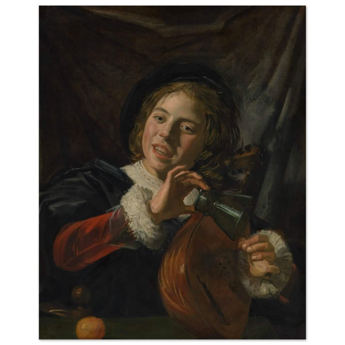 The Fingernail Test by Frans Hals and Judith Leyster | Vintage wall art print - Aluminum Print - 40x50 cm / 16x20″ -