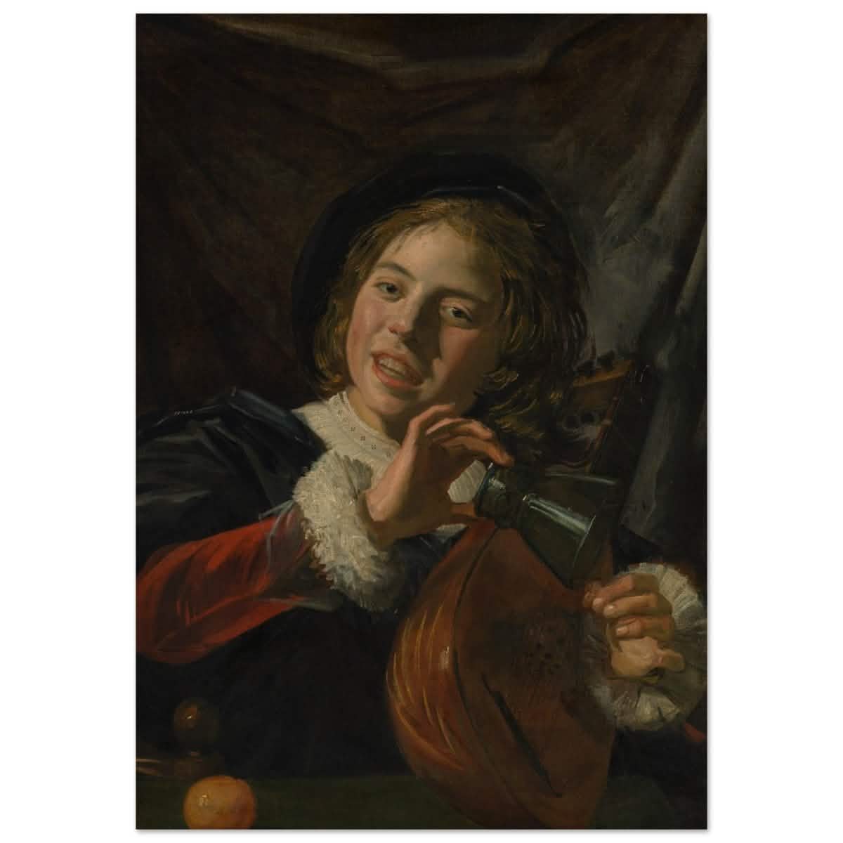 The Fingernail Test by Frans Hals and Judith Leyster | Vintage wall art print - Wood Prints - 70x100 cm / 28x40″ -