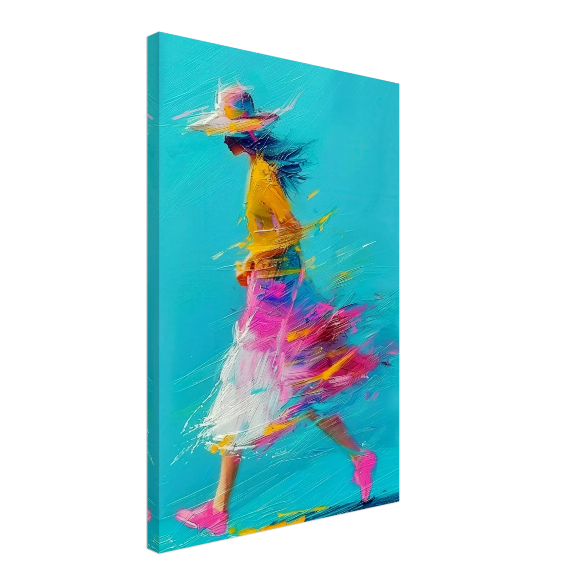The Flow of Freedom | Abstract Expressionism & Modern Impressionism - 40x60 cm / 16x24″ - Canvas -
