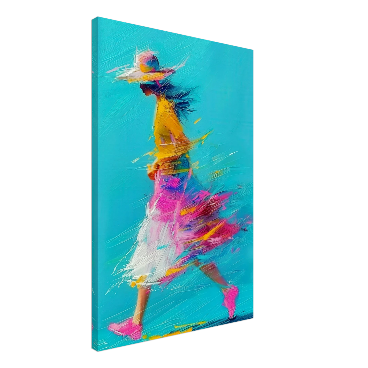 The Flow of Freedom | Abstract Expressionism & Modern Impressionism - 50x75 cm / 20x30″ - Canvas -