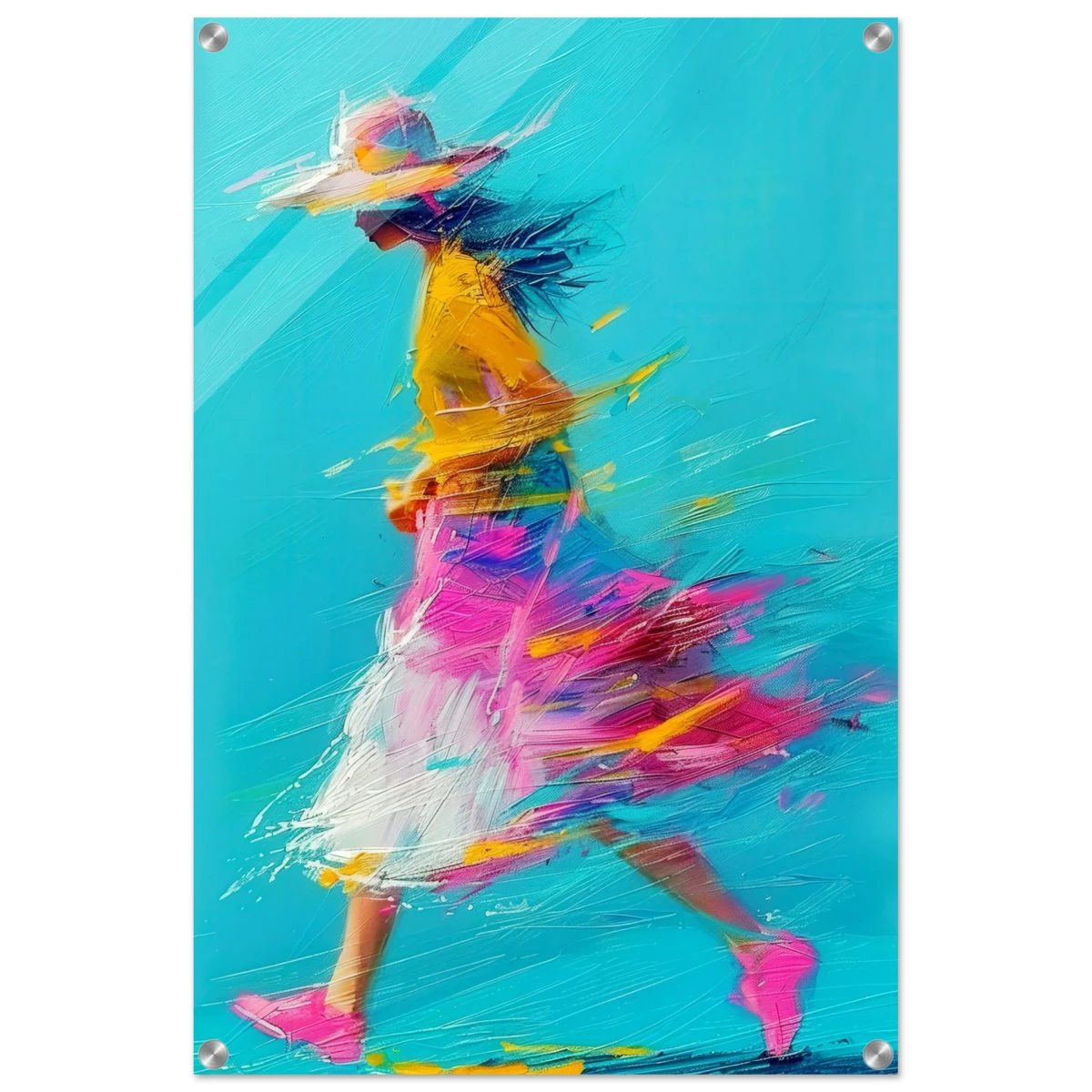 The Flow of Freedom | Abstract Expressionism & Modern Impressionism - 50x75 cm / 20x30″ - Acrylic Print -