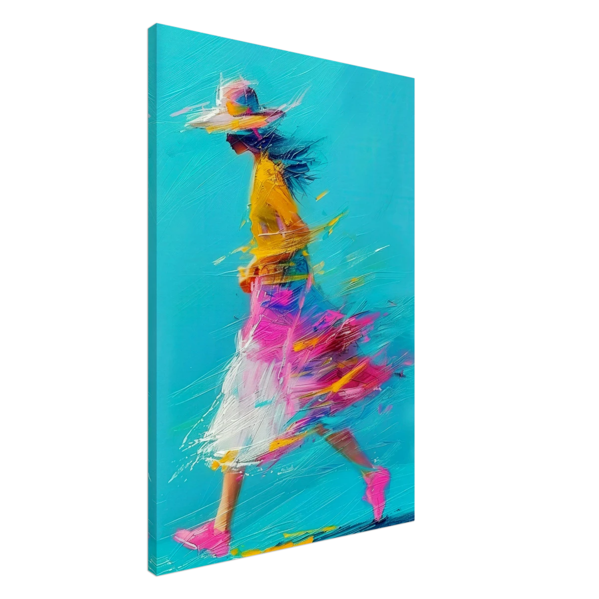 The Flow of Freedom | Abstract Expressionism & Modern Impressionism - 60x90 cm / 24x36″ - Canvas -