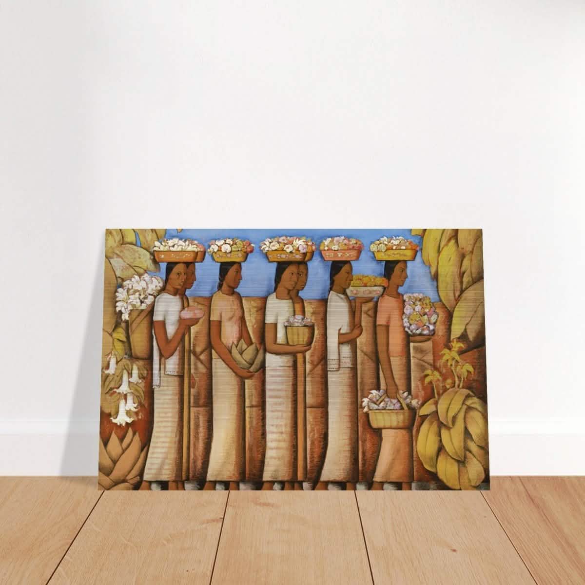 The Flower Sellers by Alfredo Ramos Martinez | Vintage Wall art Print - Acrylic Print - 30x45 cm / 12x18″ -
