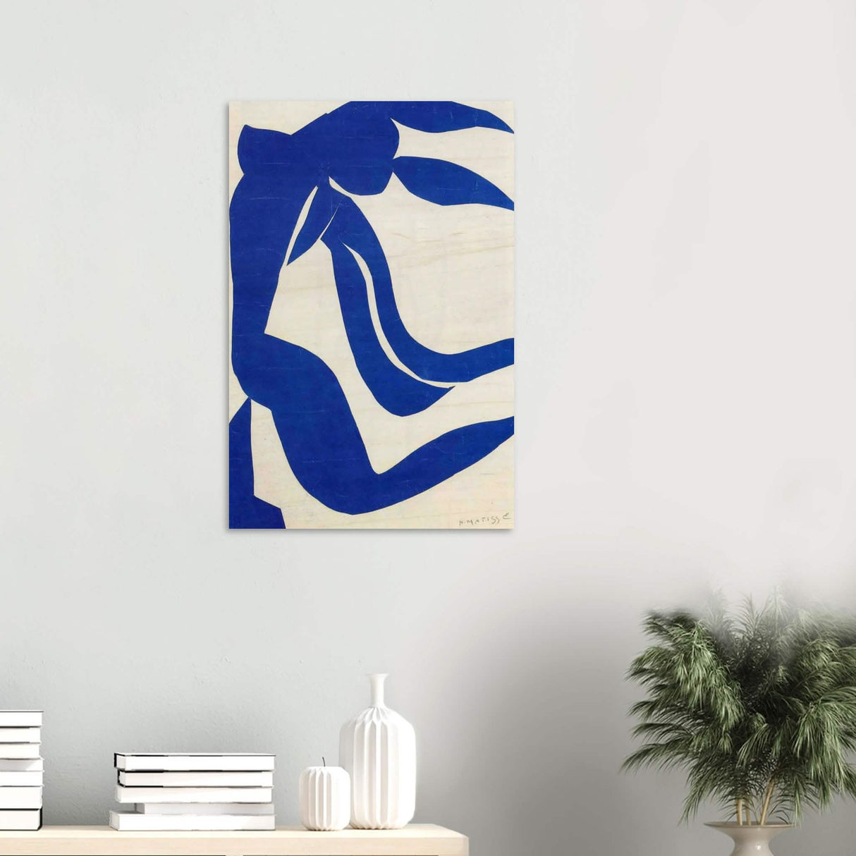 The Flowing Hair by Henri Matisse 1952 - Wood Prints - 50x75 cm / 20x30″ - 10 mm