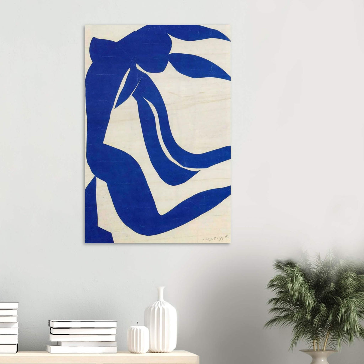 The Flowing Hair by Henri Matisse 1952 - Wood Prints - 60x90 cm / 24x36″ - 20 mm