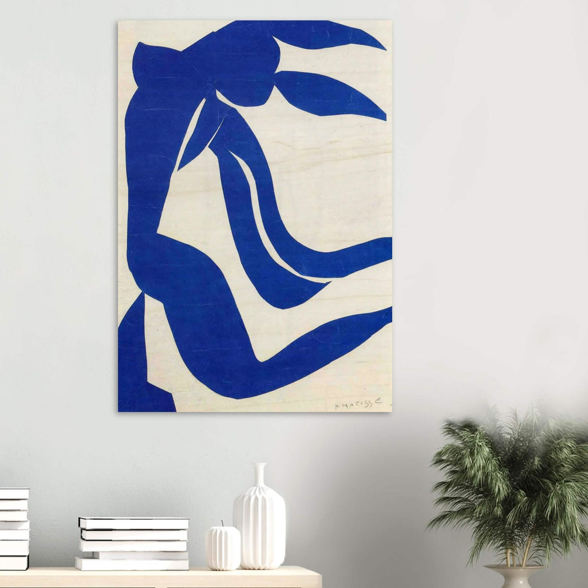 The Flowing Hair by Henri Matisse 1952 - Wood Prints - 70x100 cm / 28x40″ - 20 mm