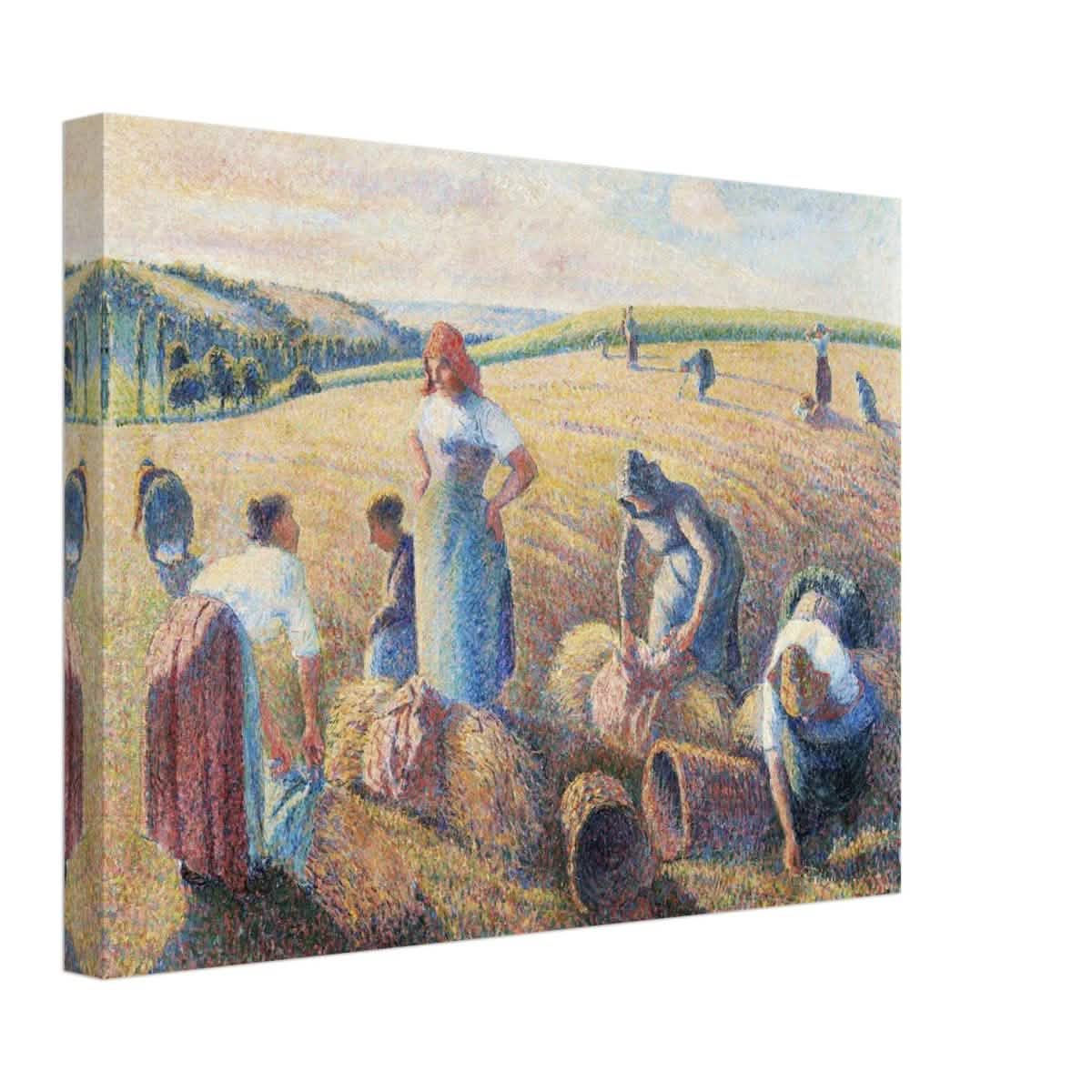 The Gleaners, 1889 by Camille Pissarro | Vintage wall art print - Canvas - 30x40 cm / 12x16″ -