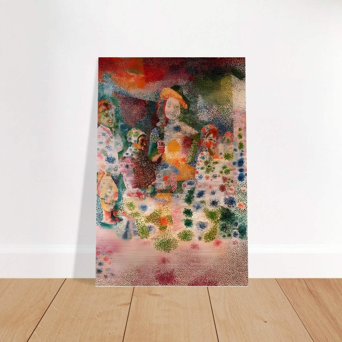 The Happy Family by Pablo Picasso - Brushed Aluminum Print - 30x45 cm / 12x18″ -