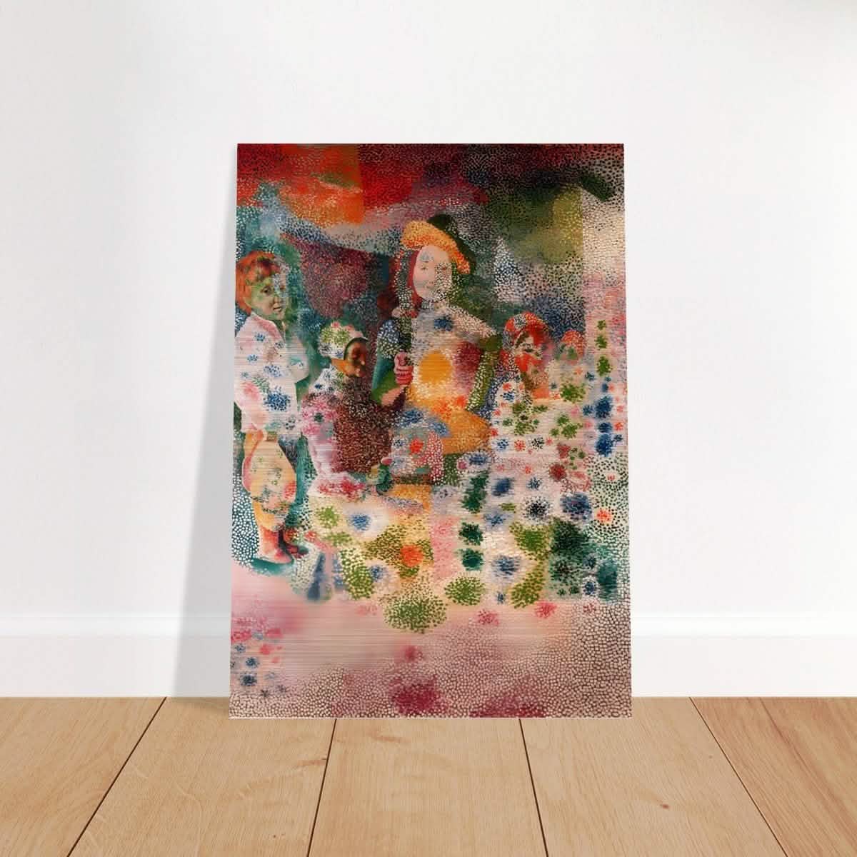 The Happy Family by Pablo Picasso - Brushed Aluminum Print - 70x100 cm / 28x40″ -