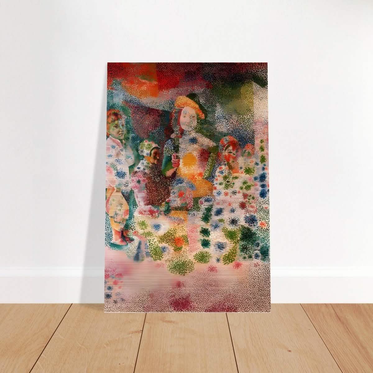 The Happy Family by Pablo Picasso - Brushed Aluminum Print - 50x75 cm / 20x30″ -