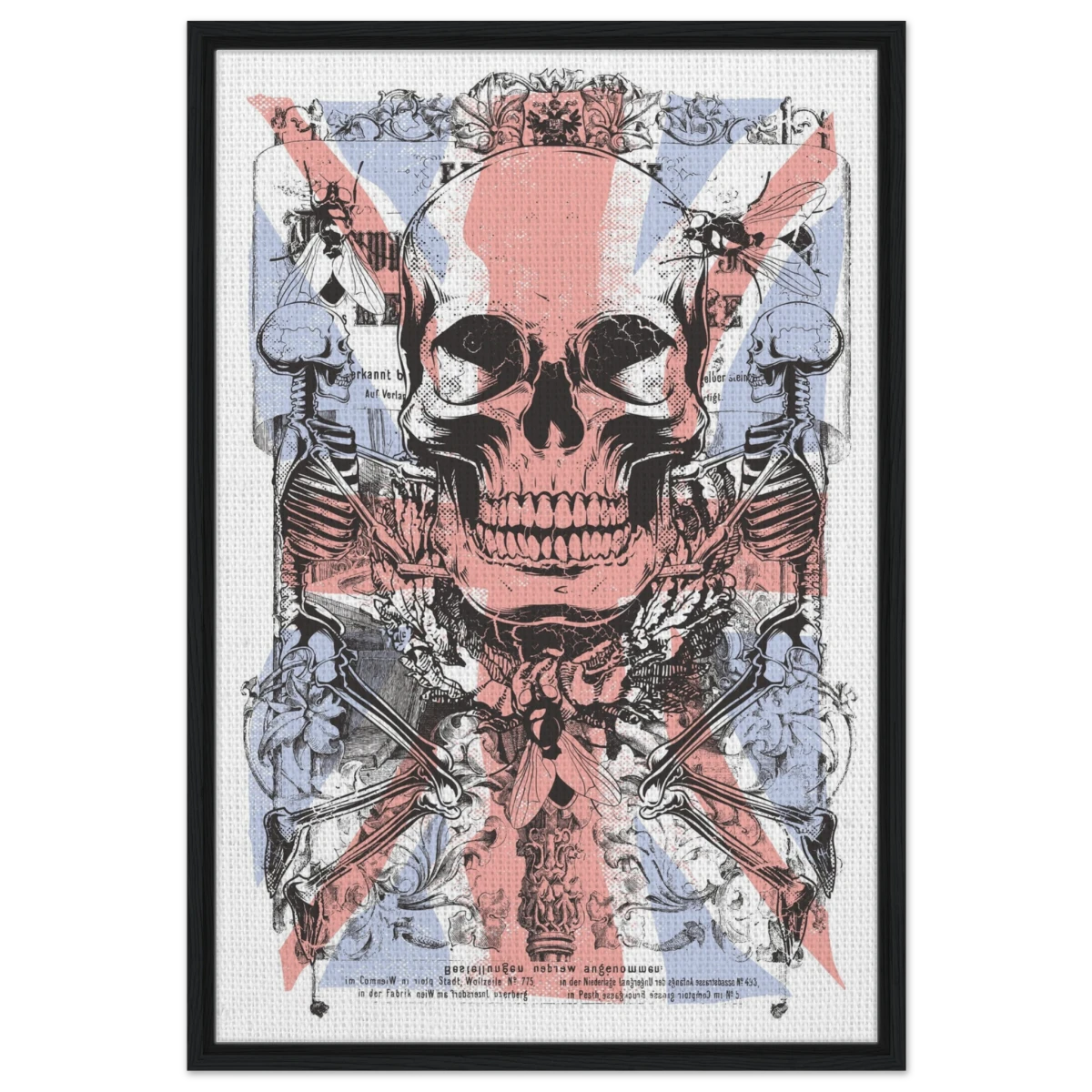 The Insect Alchemy | Pop art wall art print - 60x90 cm / 24x36″ - Framed Canvas - Black frame