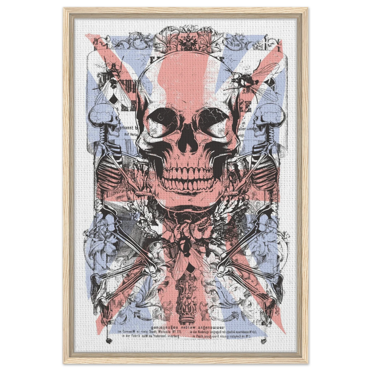 The Insect Alchemy | Pop art wall art print - 50x75 cm / 20x30″ - Framed Canvas - Wood frame