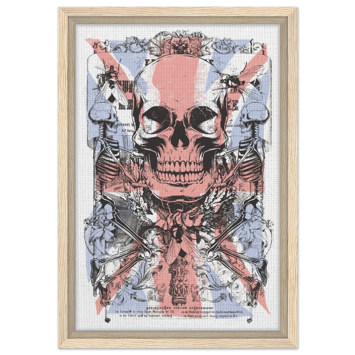 The Insect Alchemy | Pop art wall art print - 30x45 cm / 12x18″ - Framed Canvas - Wood frame