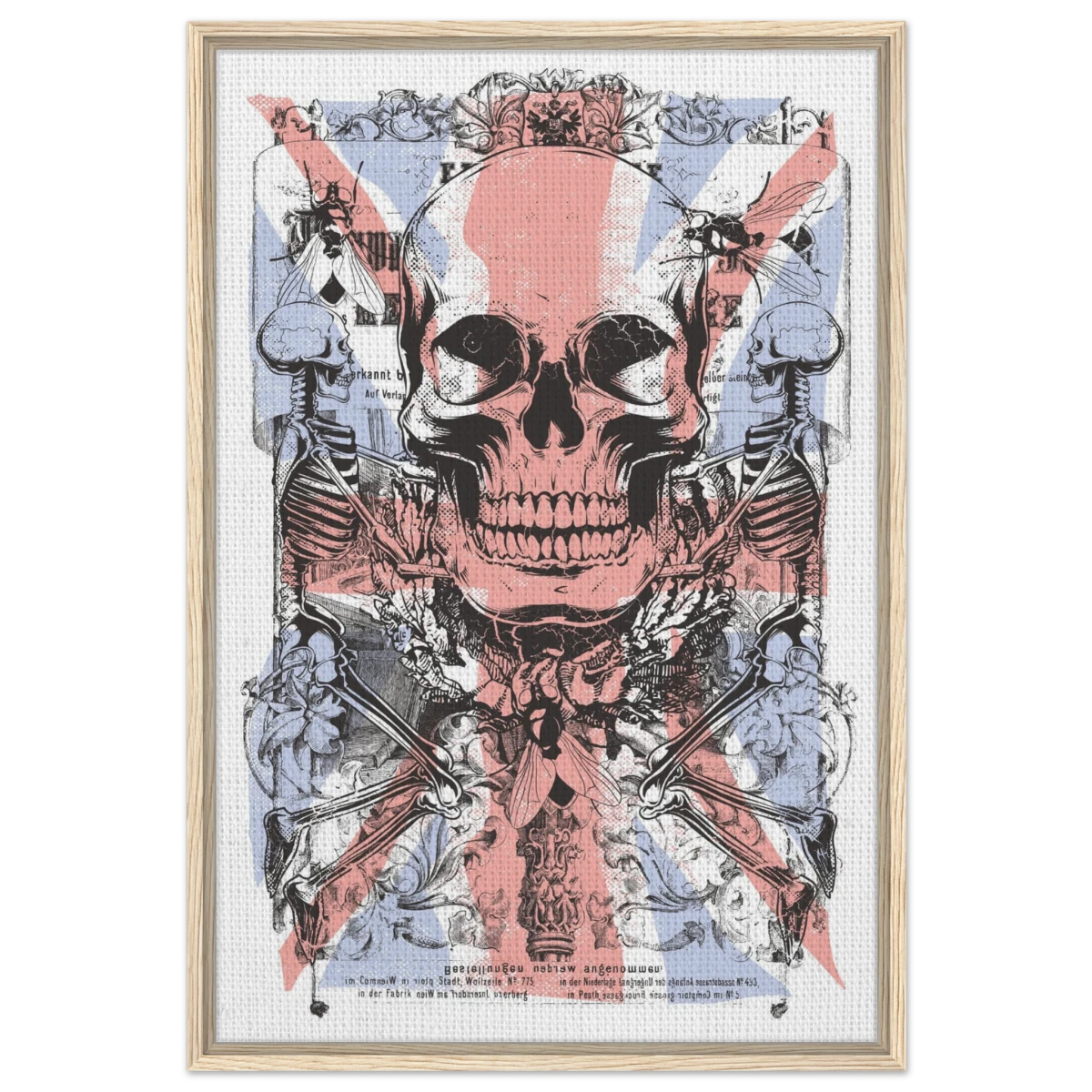 The Insect Alchemy | Pop art wall art print - 60x90 cm / 24x36″ - Framed Canvas - Wood frame