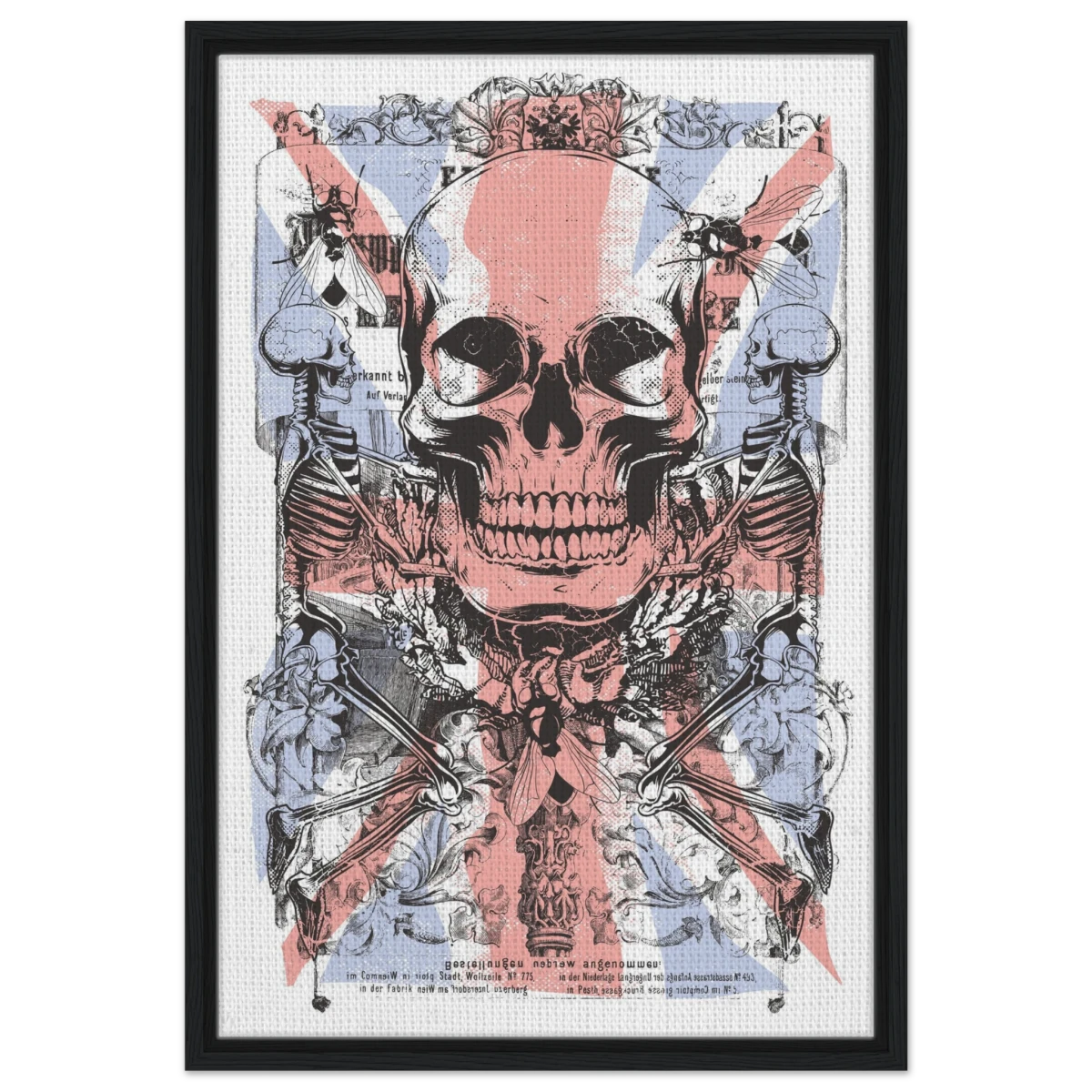 The Insect Alchemy | Pop art wall art print - 50x75 cm / 20x30″ - Framed Canvas - Black frame