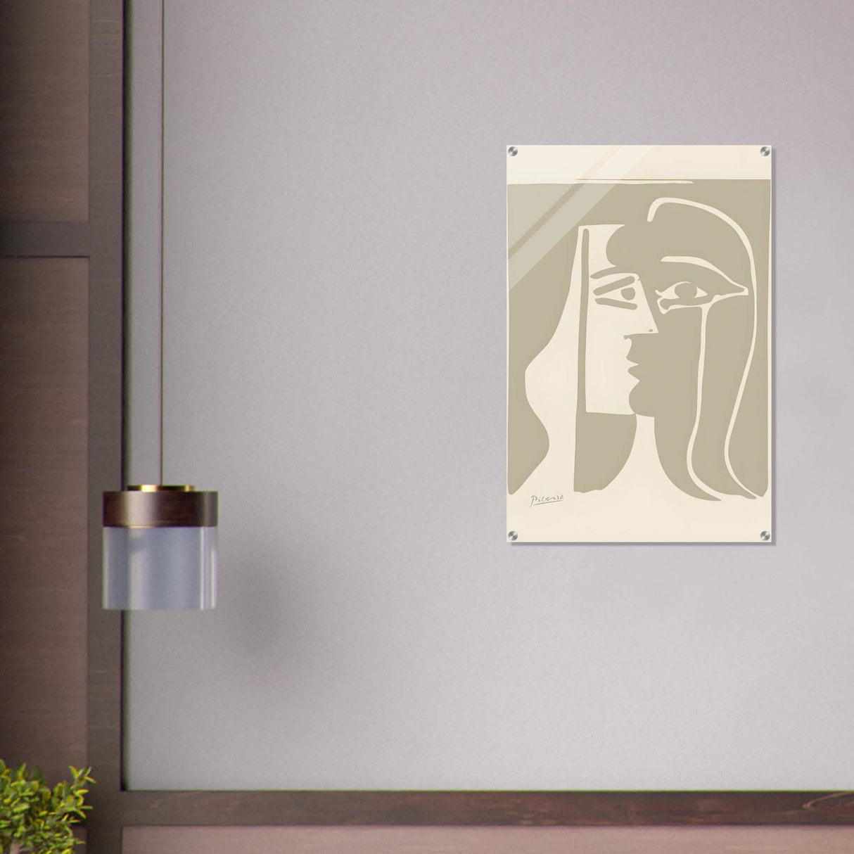 The Kiss by Pablo Picasso - Acrylic Print - 60x90 cm / 24x36″ -