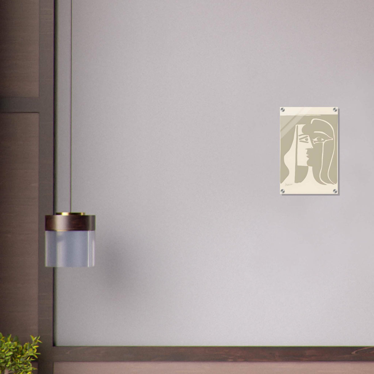 The Kiss by Pablo Picasso - Acrylic Print - 30x45 cm / 12x18″ -