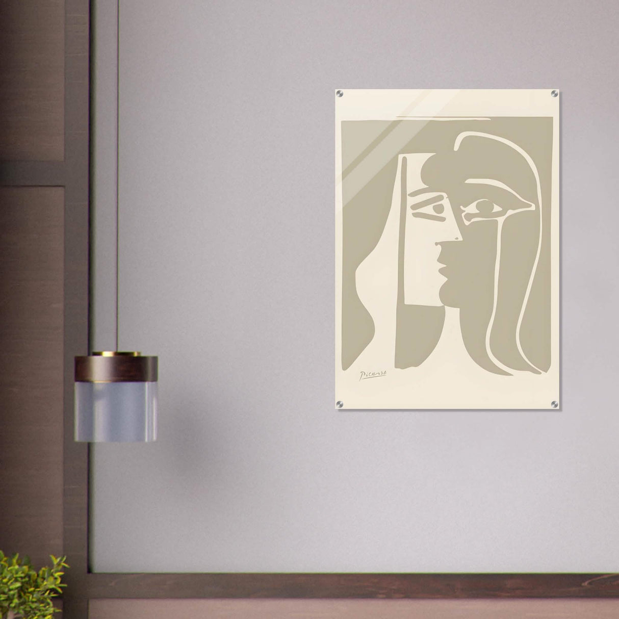 The Kiss by Pablo Picasso - Acrylic Print - 70x100 cm / 28x40″ -