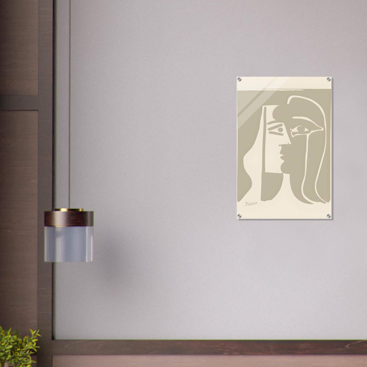 The Kiss by Pablo Picasso - Acrylic Print - 50x75 cm / 20x30″ -