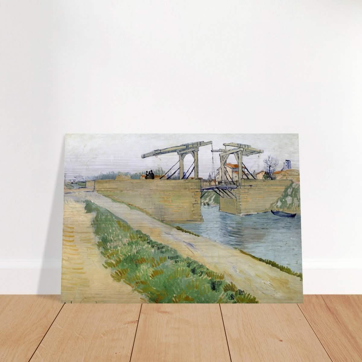 The Langlois Bridge (1888) by Vincent van Gogh | Vintage wall art print - Brushed Aluminum Print - 70x100 cm / 28x40″ -