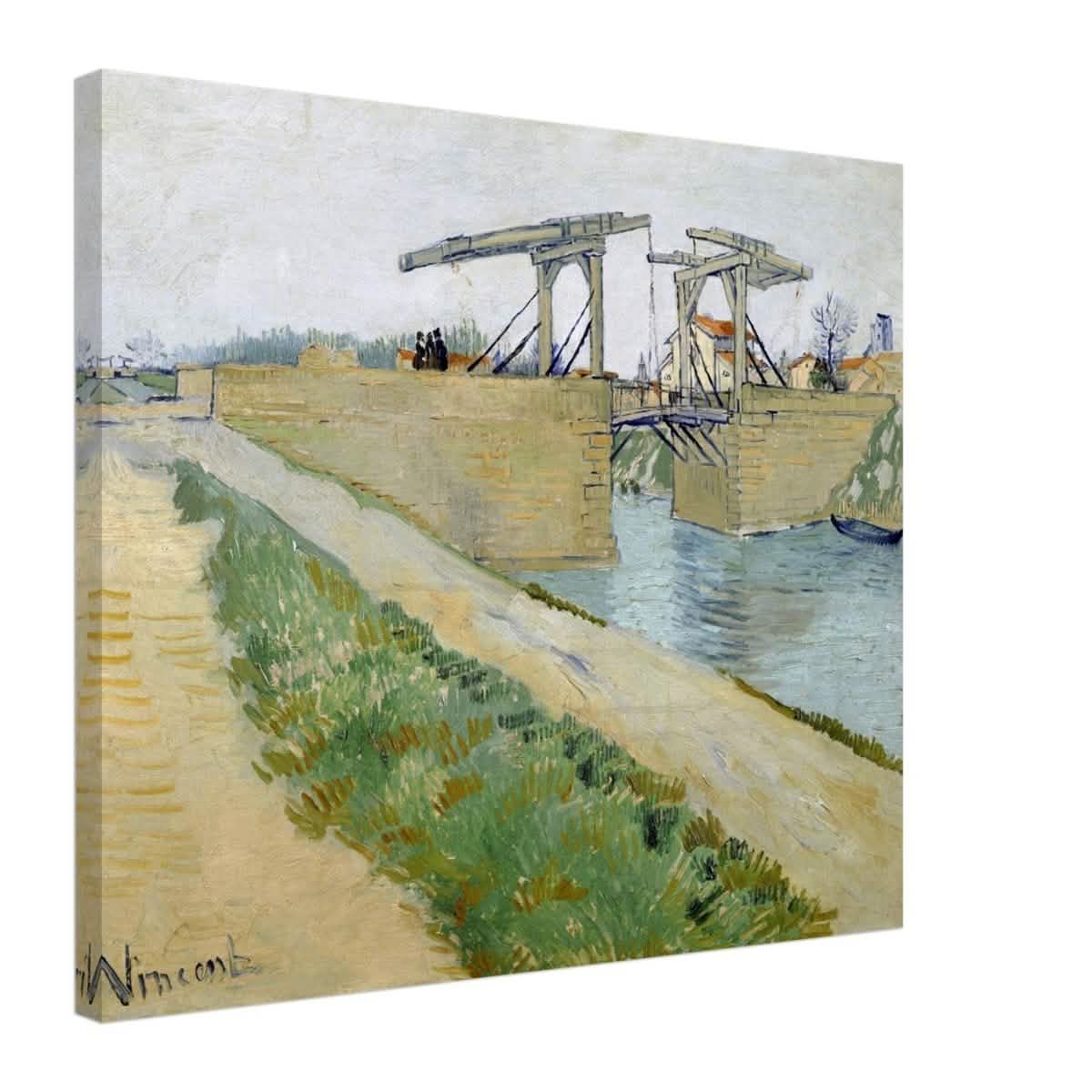 The Langlois Bridge (1888) by Vincent van Gogh | Vintage wall art print - Canvas - 50x60 cm / 20x24″ -