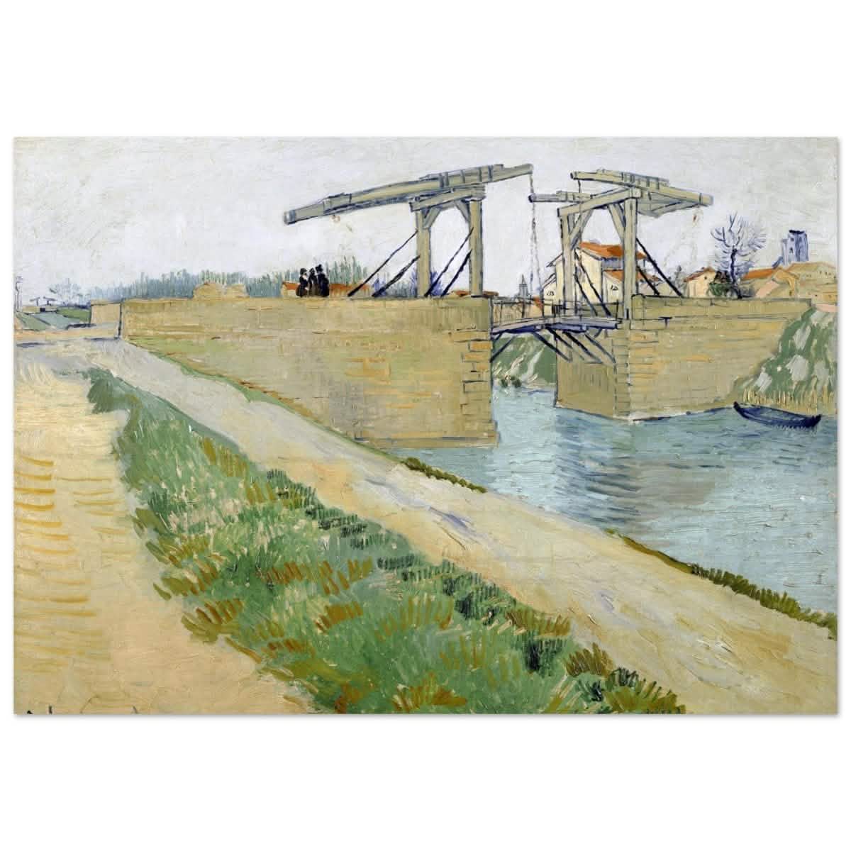 The Langlois Bridge (1888) by Vincent van Gogh | Vintage wall art print - Aluminum Print - 70x100 cm / 28x40″ -