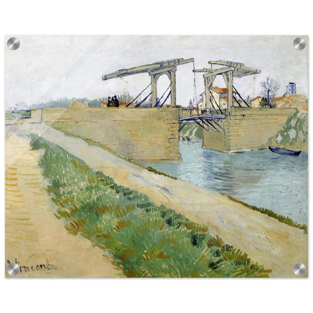 The Langlois Bridge (1888) by Vincent van Gogh | Vintage wall art print - Acrylic Print - 40x50 cm / 16x20″ -