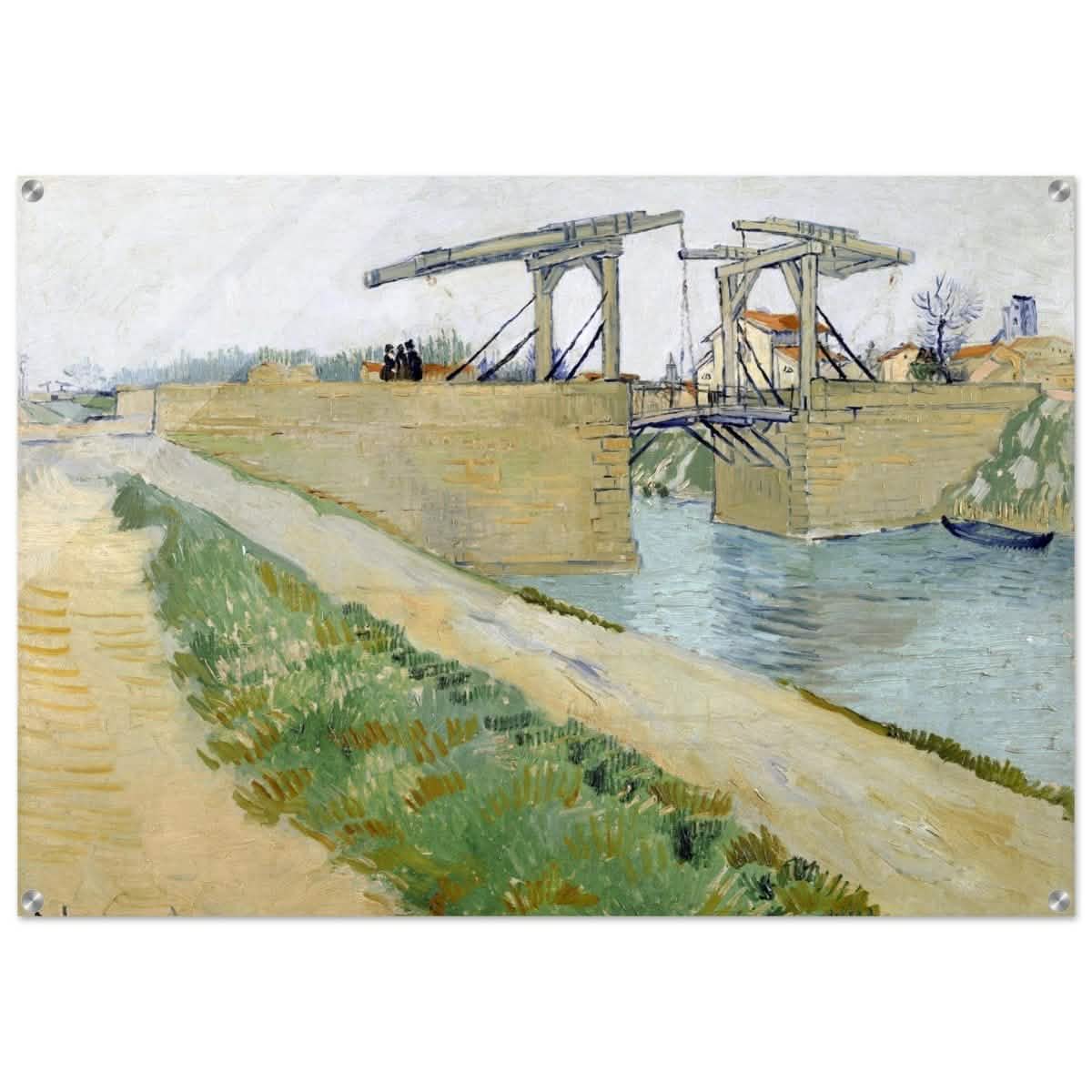 The Langlois Bridge (1888) by Vincent van Gogh | Vintage wall art print - Acrylic Print - 70x100 cm / 28x40″ -