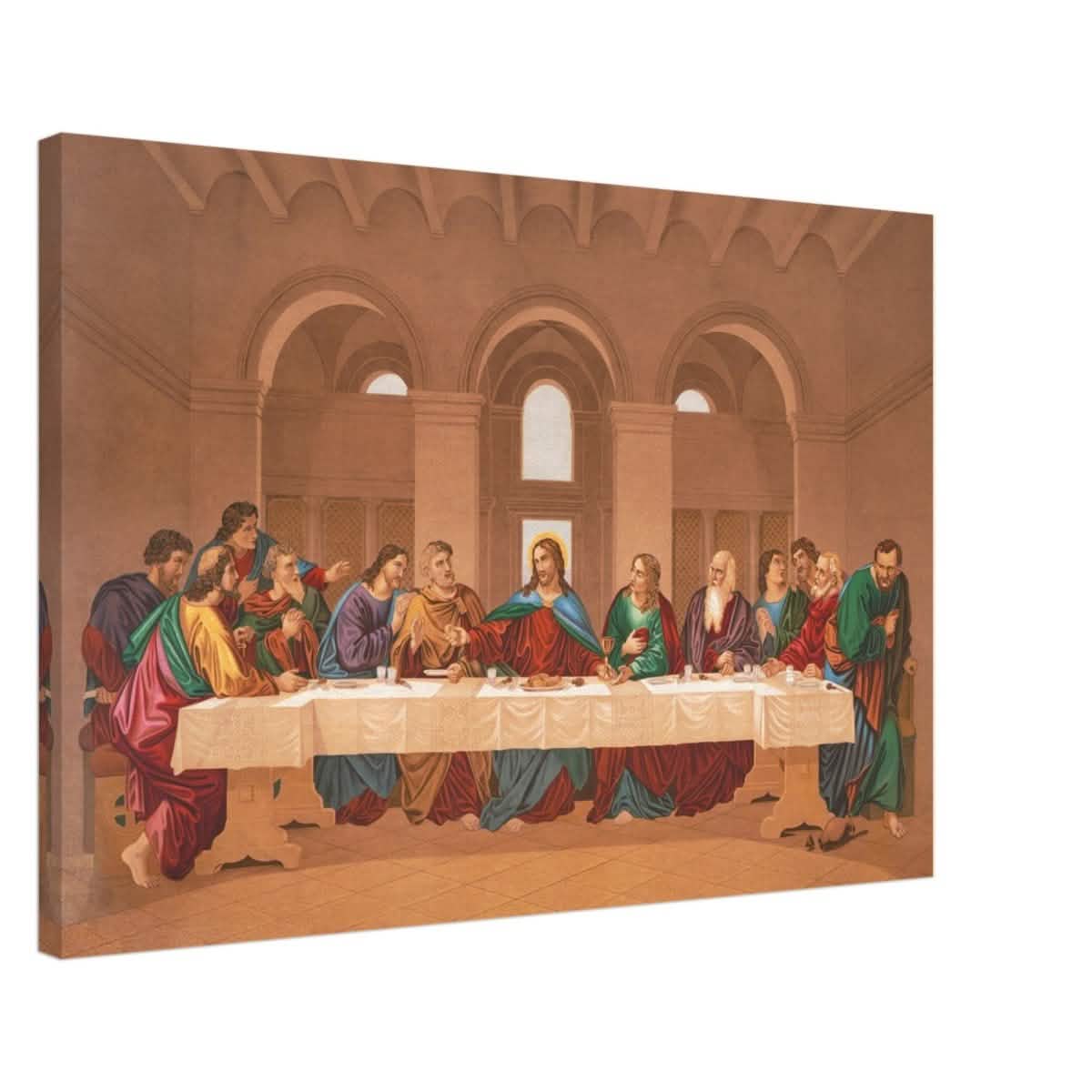 The Last Supper by Leonardo da Vinci | Da Vinci Vintage Wall art Print - Canvas - 50x75 cm / 20x30″ - Slim