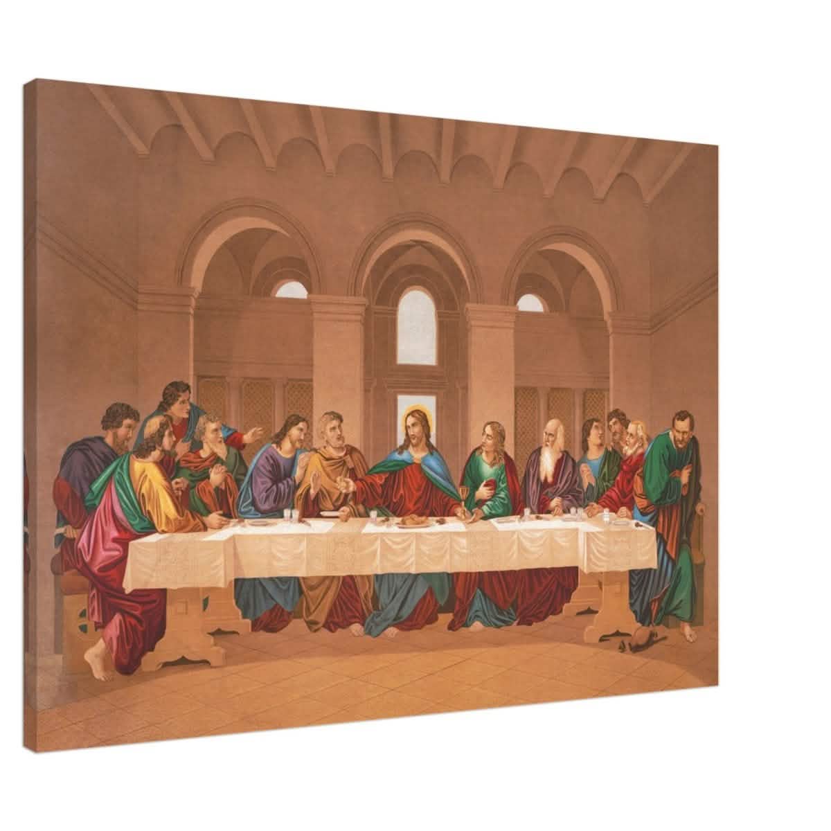 The Last Supper by Leonardo da Vinci | Da Vinci Vintage Wall art Print - Canvas - 70x100 cm / 28x40″ - Slim