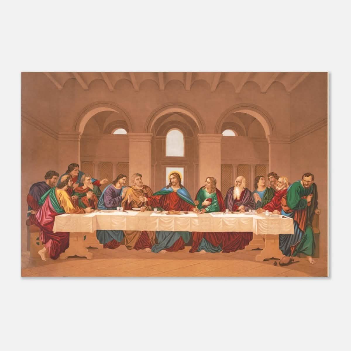 The Last Supper by Leonardo da Vinci | Da Vinci Vintage Wall art Print - Aluminum Print - 40x60 cm / 16x24″ -