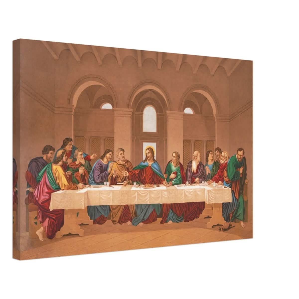 The Last Supper by Leonardo da Vinci | Da Vinci Vintage Wall art Print - Canvas - 40x60 cm / 16x24″ - Slim